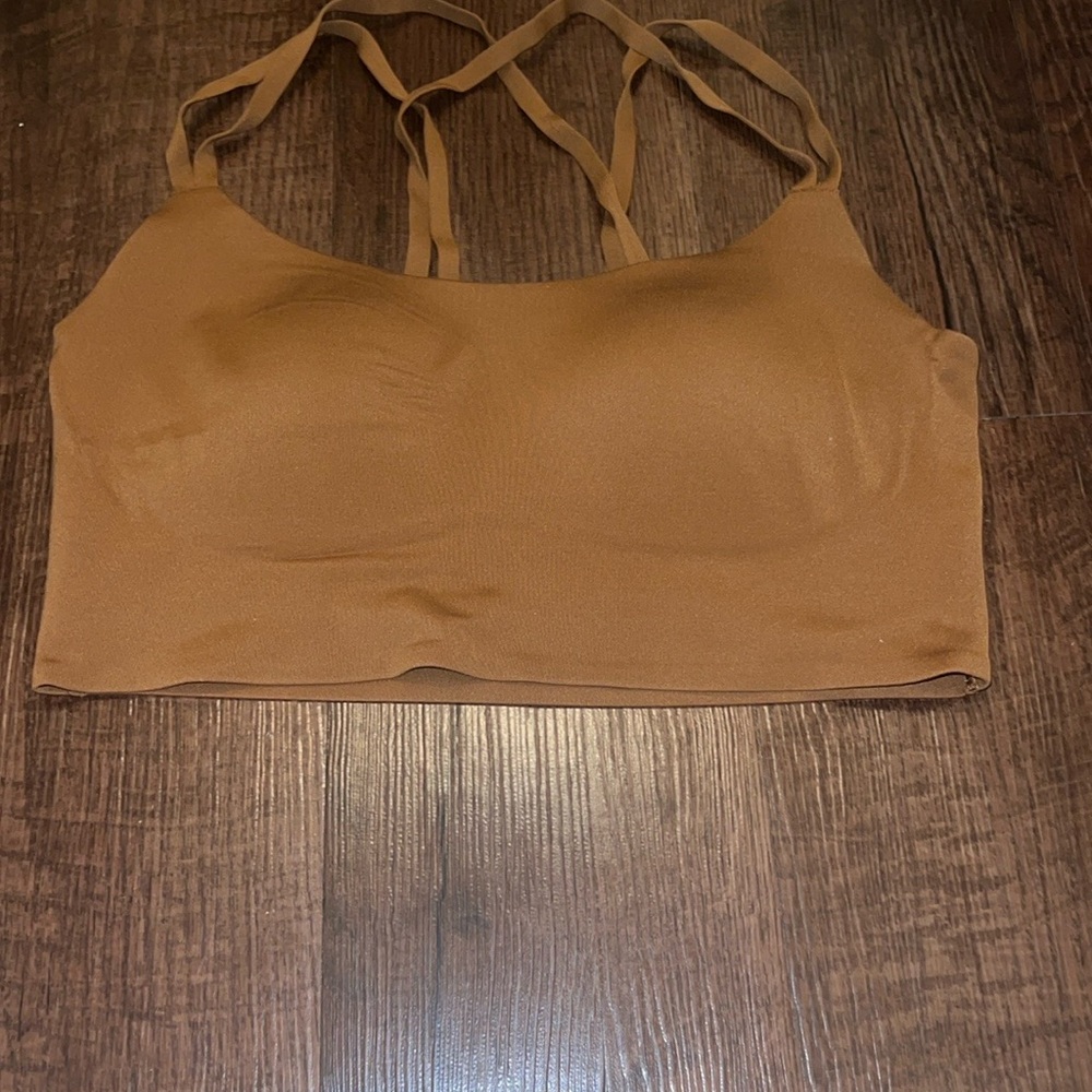 Brown sports bra